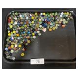 Lot Of Swirl & Ribbon Core Marbles.