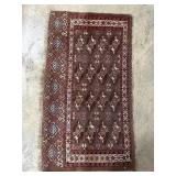 Handmade Baluch Prayer Size Rug.