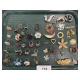 Costume Jewelry, Brooches & Rings.