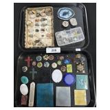 Decorative Enameled Metal, Rocks & Minerals.