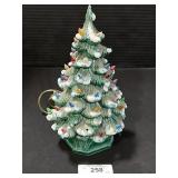 Vintage Ceramic Lighted Christmas Tree.
