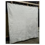Beautiful Hand Sewn Heart Pattern Quilt.