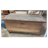 Ornate Dovetailed Pine Blanket Chest.