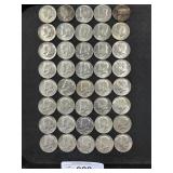 40 2966-1968 40% Silver Kennedy Half Dollars.