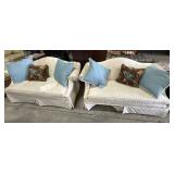(2) Super Clean Ethan Allen Humpback Loveseats.