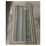 Large Heavy Gold Gilt Style Bevel Mirror.