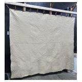 Hand Sewn 8 Point Star Pattern Quilt.