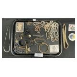 4 Sterling Silver Rings & Necklace, Jewelry.