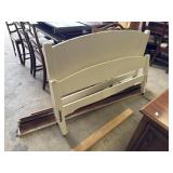 Traditional Style White Head/Footboard & Frame.