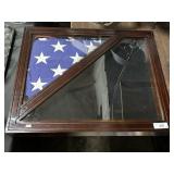 Shadow Frame w/ American Flag.