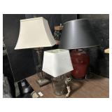 4 Table Lamps.