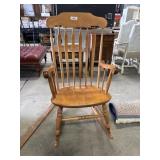 Maple Spindle Back Rocker.