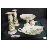 Lenox Christmas Dishes, Candle Holders, Trinket