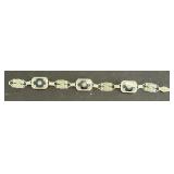Art Deco Onyx Bracelet.