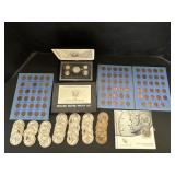 Silver Proof Set, Lincoln Cents, Milk Bottle Caps.
