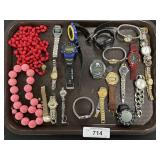 Lot Of Watches & Costume jewelry.
