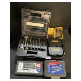 Drill Bits, Ratchet & Sockets.