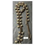 Vintage Sleigh Bells On Leather Strap