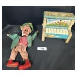 Vintage Mad Hatter Marionette Puppet.