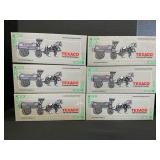 6 NOS Ertl Texaco Horse & Tanker Die Cast Banks.