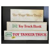 3 NOS Toy Hess Trucks.