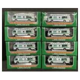 8 NOS 2008 Mini Hess Recreation Vans.