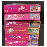 6 1990ï¿½s Barbie Play Sets.;