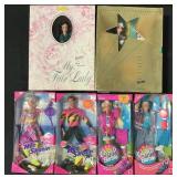 5 NOS Hollywood Legends & 90s Barbie Dolls.