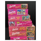 7 Vintage 1990s Barbie Playsets.
