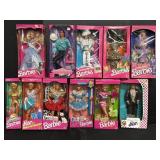 11 NOS 1990s Barbie Dolls.