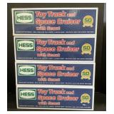 4 NOS 2014 Hess Toy Truck & Space Cruiser.