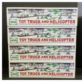 4 NOS 2006 Hess Toy Truck & Helicopters