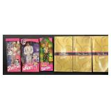 6 NOS 1990s Barbie Dolls.