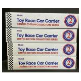 4 NOS Mobil Toy Race Car Carriers.
