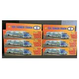 6 NOS Sunoco Toy Tanker Trucks.
