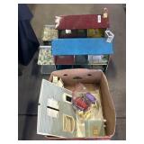 2 Vintage Tin Doll Houses & Accessories.
