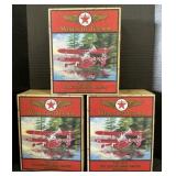 3 NOS Ertl Texaco Die Cast Plane Still Banks.