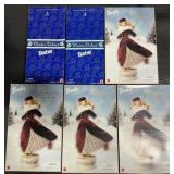 7 NOS Avon Winter & Victorian Barbie Dolls.