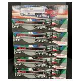 6 NOS 1990s Texaco Toy Tanker Trucks.