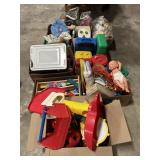 Large Lot Of Toys, Legos, Cabbage Patch, Plushies.