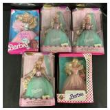 5 1990ï¿½s Barbies.
