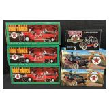 6 NOS Ertl Texaco Die Cast Still Banks.
