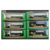 6 NOS Miniature Tanker Trucks.