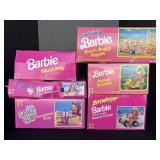 6 1990s Mattel Barbie Playsets.