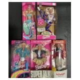 5 NOS 1990s Barbie Dolls, Campbellï¿½s, Olympics.