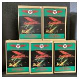 5 NOS Ertl Texaco Die Cast Plane Coin Banks.