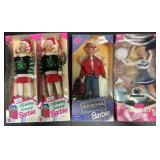 4 NOS 1990s Barbie Dolls, Penn State, Arizona