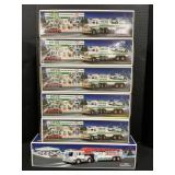 6 NOS Hess Trucks, Racers & Fire Truck.