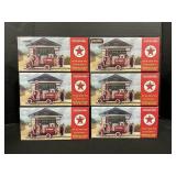 6 NOS Ertl Texaco Tanker Truck Banks, Chrome Ed.