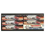 6 NOS Toy Tanker Trucks, Texaco & Exxon.